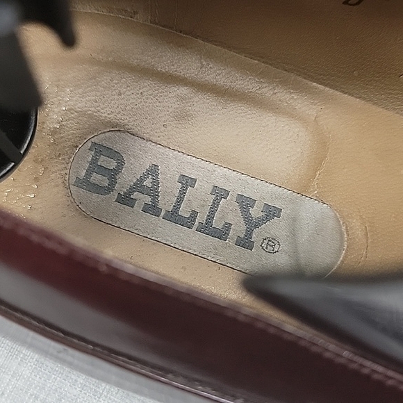 BALLY brown Italian leather tassel loafers slip-on Men's 10.5D (WIDE) - Picture 5 of 13